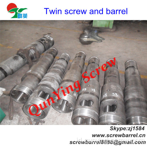 PVC Twin Screw barel untuk memproduksi pipa Pvc